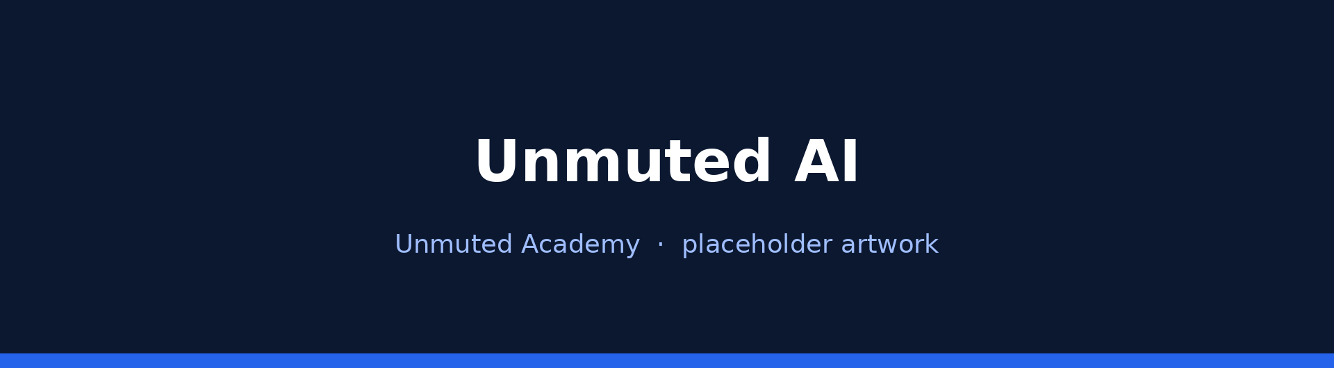 AI Foundations for Experienced Professionals — Cohort 1